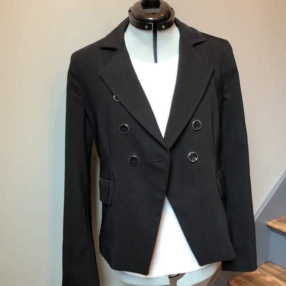 NY&Co 7th Avenue Design Studio Black Double Breasted Blazer NWOT - Picture 2 of 8